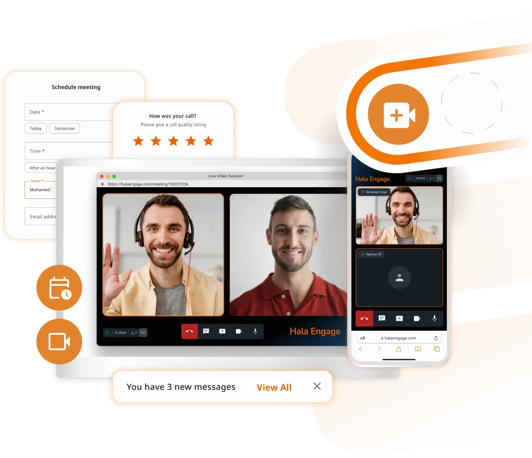 Live video call online website setup